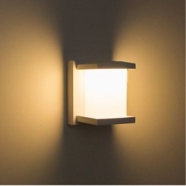 Arandela Externa E Interna Led 10w Alumnio Ip54 Branco