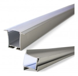 Perfil Embutir Alumnio P/ Fita Led - 36x28.6mm - 2 Metros