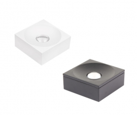 Spot de Sobrepor Quadrado Preto Led 3W 3000K 127V